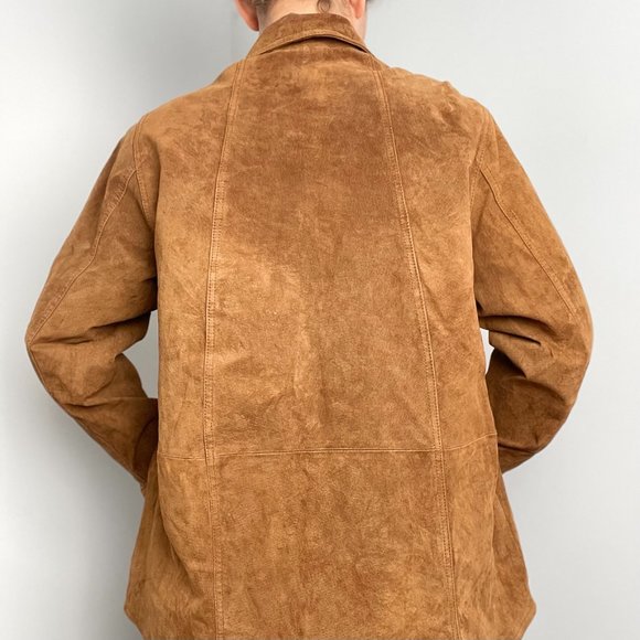 Coldwater Creek Brown Suede Zip-up Jacket - Picture 3 of 4